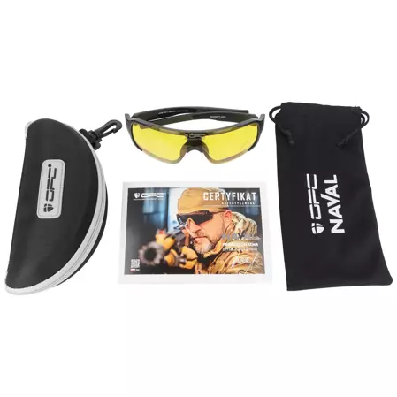 OPC Tactical JET I Naval Matt Black, Yellow glasses (N TJ I MATT BLK YEL)