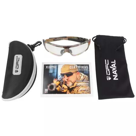 OPC Tactical JET I Naval Matt Camo, Clear glasses (N TJ I MATT CAMO CLEAR)