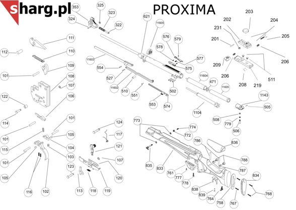 Pin ring for Hatsan MOD 33-35S, MOD 55S-155, Dominator 200, Proxima (107)