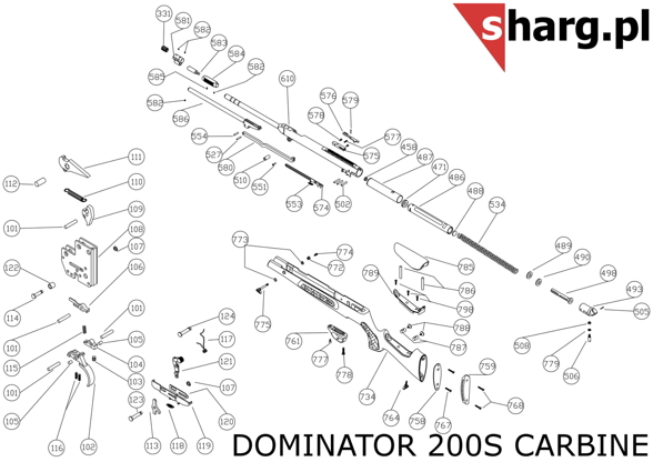 Piston Lock Stone for Hatsan MOD 33-135, Torpedo: 100X, 105X, 150, 155, Dominator 200, Proxima (111)