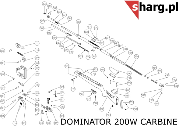 Piston Lock Stone for Hatsan MOD 33-135, Torpedo: 100X, 105X, 150, 155, Dominator 200, Proxima (111)