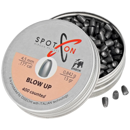 Spoton Blow Up Slug 13 .177/4.5mm AirGun Pellets, 400 psc 0.842g/13.0gr