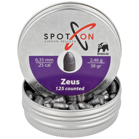 Spoton Zeus Slug 38 .25/6.35mm, 125 psc 2.46g/38.0gr