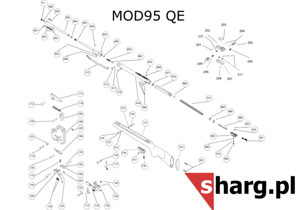 Spring follower pin for Hatsan MOD 55S-105X Torpedo (500)