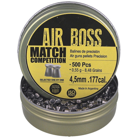 Apolo Air Boss Match Competition  AirGun Pellets .177/4.5 mm, 500 pcs 0.55g/8.48gr (30300)