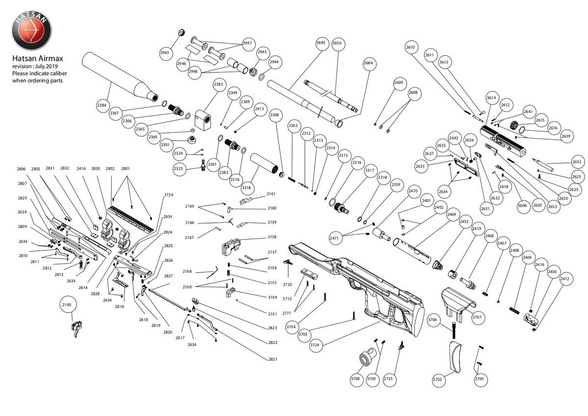 Bottom cartridge element for Hatsan air rifle: AIRMAX (3317)