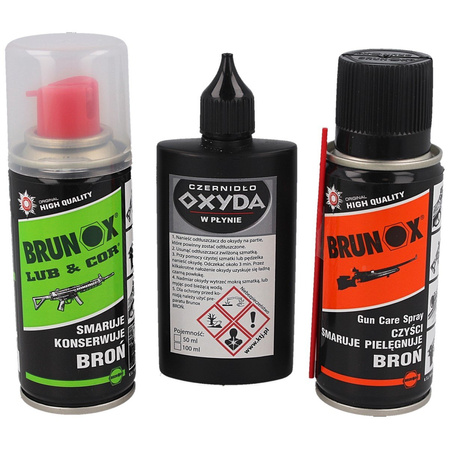 Brunox Weapon Set: Lub&Cor, Gun Care, Oxide (GUN SET2)