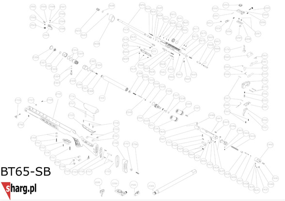 Barrel for Hatsan PCP Airguns: AT44 LONG, BT65 (2656)