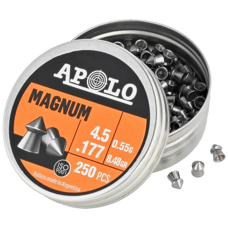 Apolo Magnum AirGun Pellets .177 / 4.5 mm, 250 pcs 0.55g/8.48gr (12002)