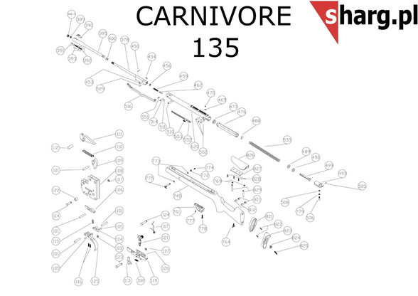 Sworzeń bezpiecznika do Hatsan MOD 33-35S, MOD 55S-135 (123)