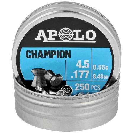 Apolo Champion AirGun Pellets .177 / 4.5 mm, 250 pcs 0.55g/8.48gr (19002)