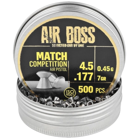 Apolo Air Boss Match Competition  AirPistol Pellets .177/4.5 mm, 500 pcs 045g/7.0gr (30303)