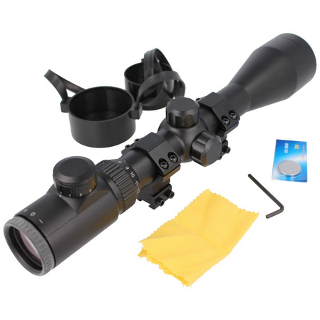 Lensolux Rifle Scope 4-12x50E/WA, reticle 4 Red Dot illuminated (19435)