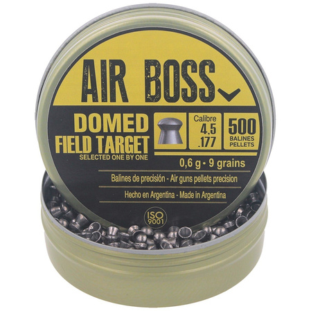 Apolo Air Boss Domed Field Target AirGun Pellets .177/4.5 mm, 500 pcs 0.60g/9.0gr (30202)