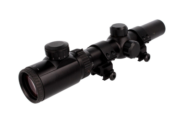 Lensolux Rifle Scope 1.25-4.5x26E, reticle 4 Red Dot illuminated (19304)