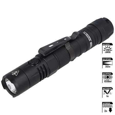 NiteCore MH12 V2 1200 lm, MultiTask Hybrid Flashlight with Holster