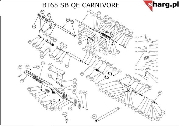 PCP Hatsan BT65, BT65 Carnivore airgun sleeve (2663-2664)