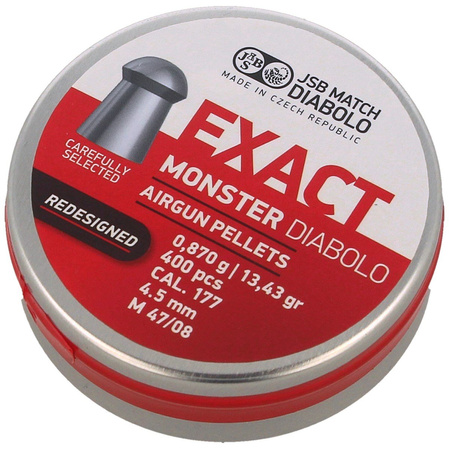 Śrut JSB Diabolo Exact Monster ReDesigned 4.52 mm, 400 szt. (546378-400)