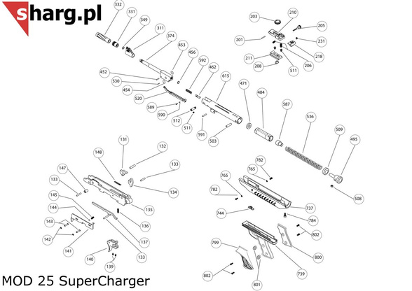 Metal washer of the barrel for Hatsan airgun (453)