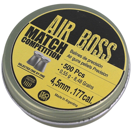 Apolo Air Boss Match Competition  AirGun Pellets .177/4.5 mm, 500 pcs 0.55g/8.48gr (30300)