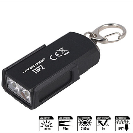 Latarka NiteCore 720lm, Li-ion Battery / 500mAh (TIP2)