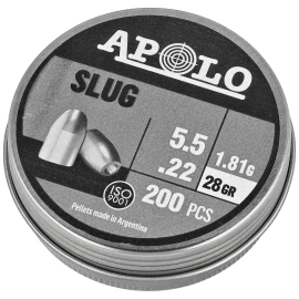 Apolo Slug 28 .22/5.5mm Airgun Pellets, 200 psc 1.81g/28.0gr (19302)