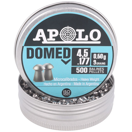 Apolo Domed AirGun Pellets .177 / 4.52 mm, 500 pcs 0.60g/9.0gr (19913-2)