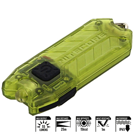 Nitecore TUBE V2.0 Olive, 55lm, Rechargeable Li-ion, USB Keychain Light (TUBE V2.0 Olive)