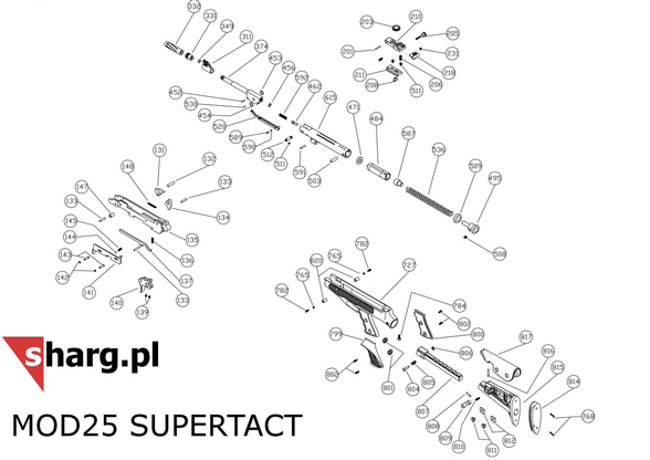 Śruba mocująca kostkę lufy do Hatsan MOD 33-99 (512)