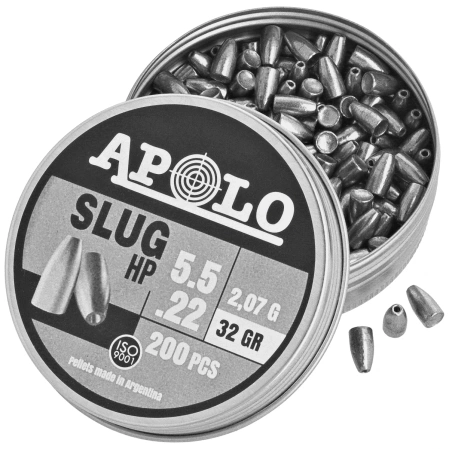 Apolo Slug HP 32 cal .22, 200 pcs 2.07g/32.0gr (19313)