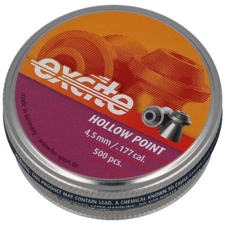 H&N Sport Excite Hollow Point .177 / 4.5 mm Airgun Pellets (92054500006)