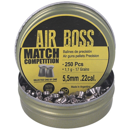 Apolo Air Boss Match Competition  AirGun Pellets .22/5.5 mm, 250 pcs 1.10g/17.0gr (30302)