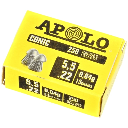 Śrut Apolo Conic 5.5 mm, 250 szt. 0.84g/13.0gr (20006)