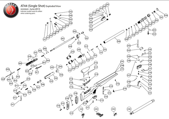 Sworzeń zwalniania do wiatrówki Hatsan AT44 (2618)