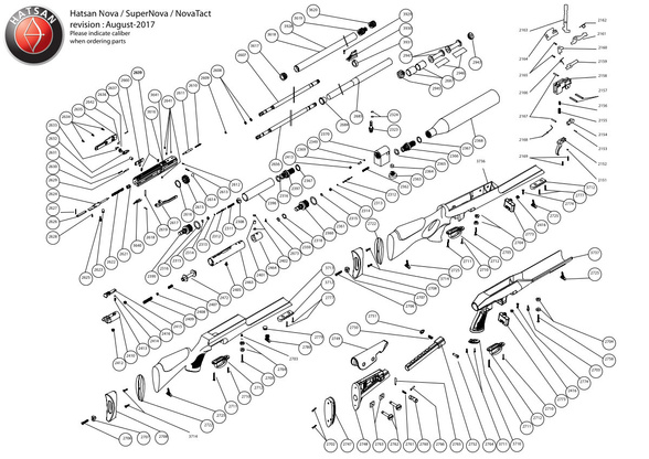 Hammer sear pin for Hatsan AT44, Airmax, Nova, Gladius, Trophy air rifle (2618)