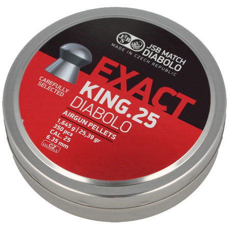 JSB Exact King 6.35 mm Pellets, 350 pcs (546298-350)