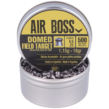 Apolo Air Boss Domed Field Target  AirGun Pellets .22/5.52 mm, 500 psc 1.15g/18.0gr (30205-2)