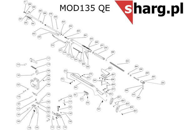 Fuse lever Hatsan MOD 33 - Torpedo 155, Dominator 200, Proxima (121)