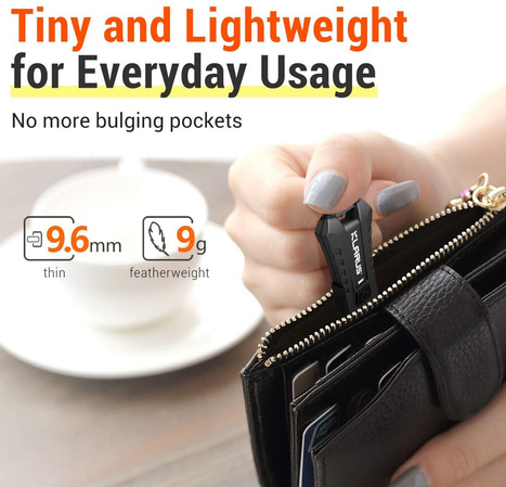 Latarka Klarus 40lm, Li-ion Battery / 120mAh USB Keychain Light (Mi2 Mi2 ENERGY ORANGE)