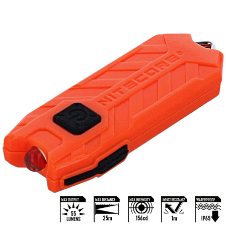 Latarka brelok NiteCore 55lm, Rechargeable Li-ion Keychain Light (TUBE V2.0 JACINTH)