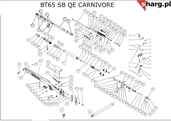 Synthetic Stock for Hatsan PCP Airgun BT65 (2700-09)