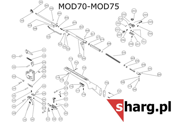 Barrel Lock Spring for Hatsan MOD 33-135, Striker (459)