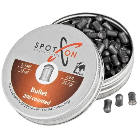 Śrut Spoton Bullet .22/5.5mm AirGun Pellets, 200 psc 1.60g/24.7gr