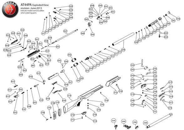 Sworzeń zwalniania do wiatrówki Hatsan AT44 (2618)