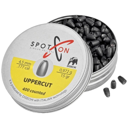 Spoton Upper Cut Slug 15 .177/4.5mm AirGun Pellets, 400 psc 0.972g/15.0gr