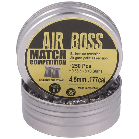 Apolo Air Boss Match Competition  AirGun Pellets .177/4.5 mm, 250 pcs 0.55g/8.48gr (30301)