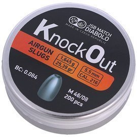 JSB KnockOut Slugs .216 / 5.50 mm, 1.645 g, 200 pcs (546122-200)