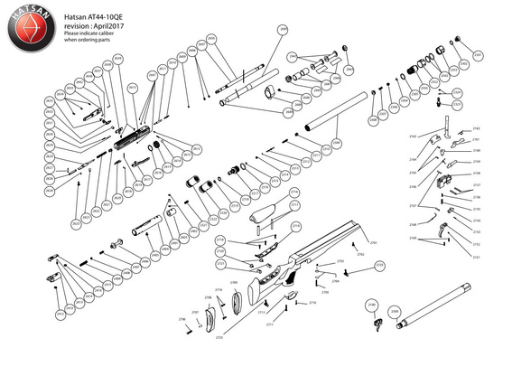 Sworzeń zwalniania do wiatrówki Hatsan AT44 (2618)