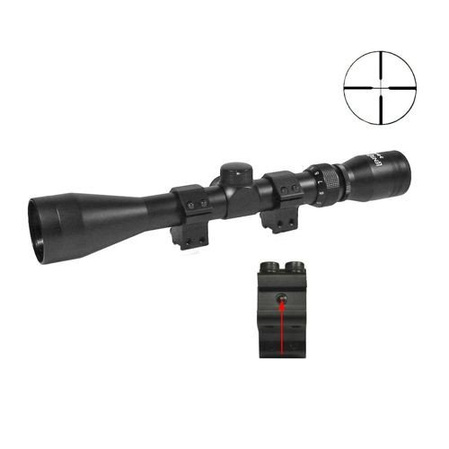 Lensolux Rifle Scope 3-9x40E, illuminated 4 Red-Dot reticle (19310)