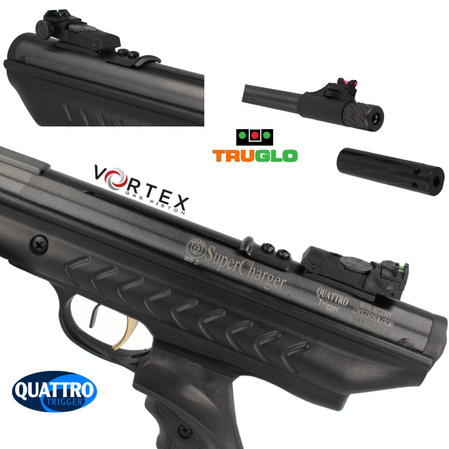 Hatsan SuperCharger Vortex .177 / 4.5 mm Air Pistol with Gas Piston